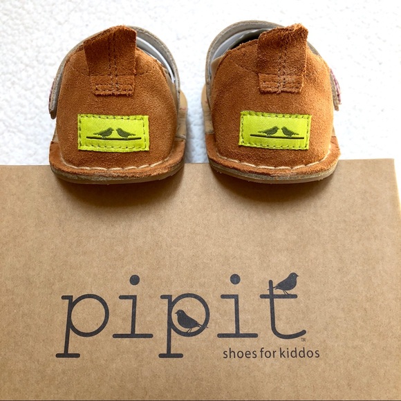 Pipit Caramel Suede Shoes Jill Mini Mary Jane’s 7 - Picture 7 of 13